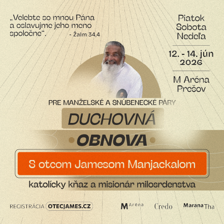 Duchovná obnova s o. Manjackalom pre manželov, Prešov 2026